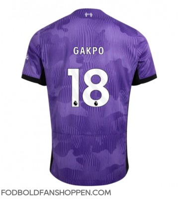 Liverpool Cody Gakpo #18 Tredjetrøje 2023-24 Kortærmet